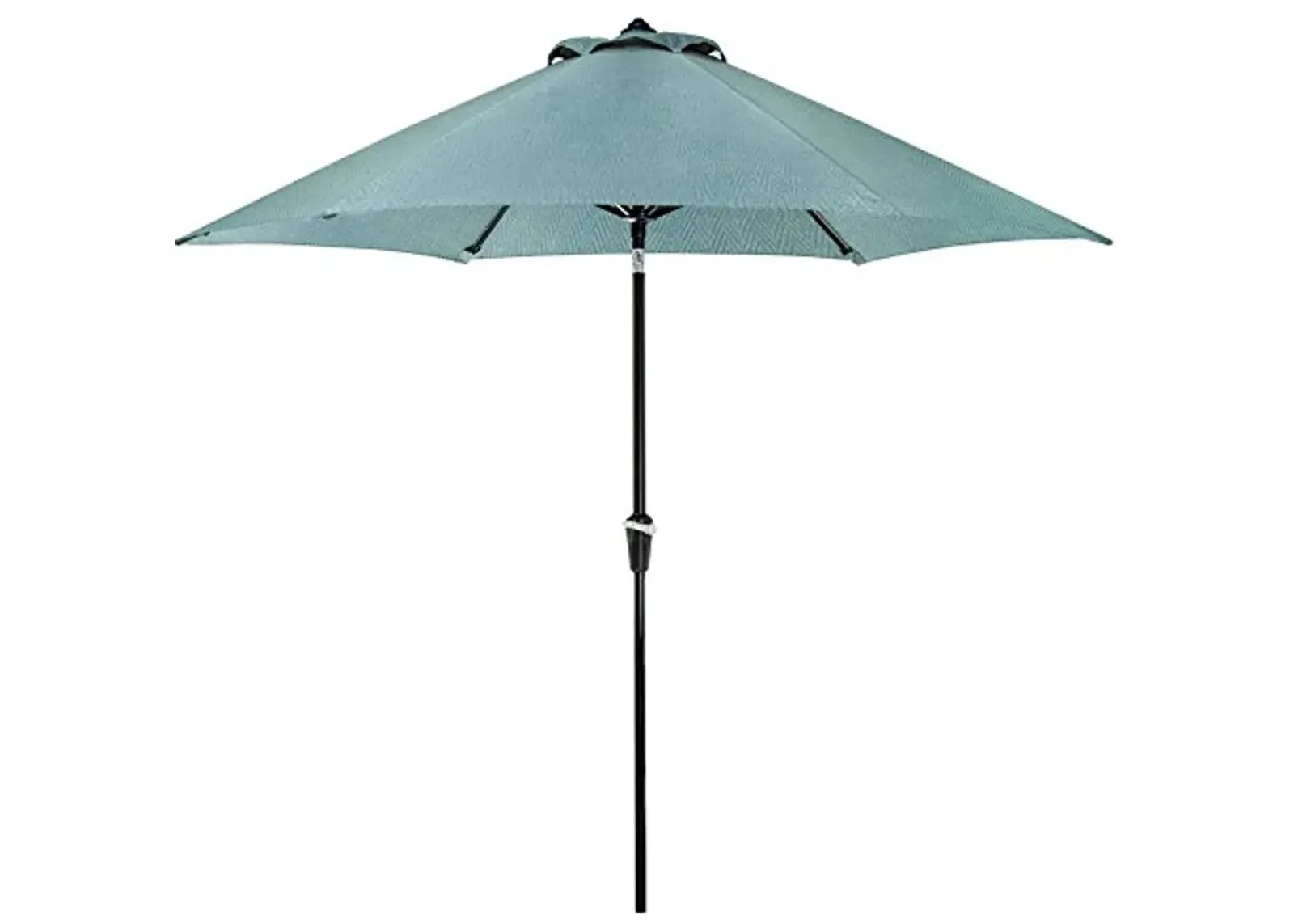 Hanover Lavallette 9 ft. Outdoor Umbrella, UV and Weather Resistant PVC Canopy, Durable Aluminum Frame, Open/Close Pole Crank, Pivot Feature, Built-in Ties, Patio Umbrella in Blue