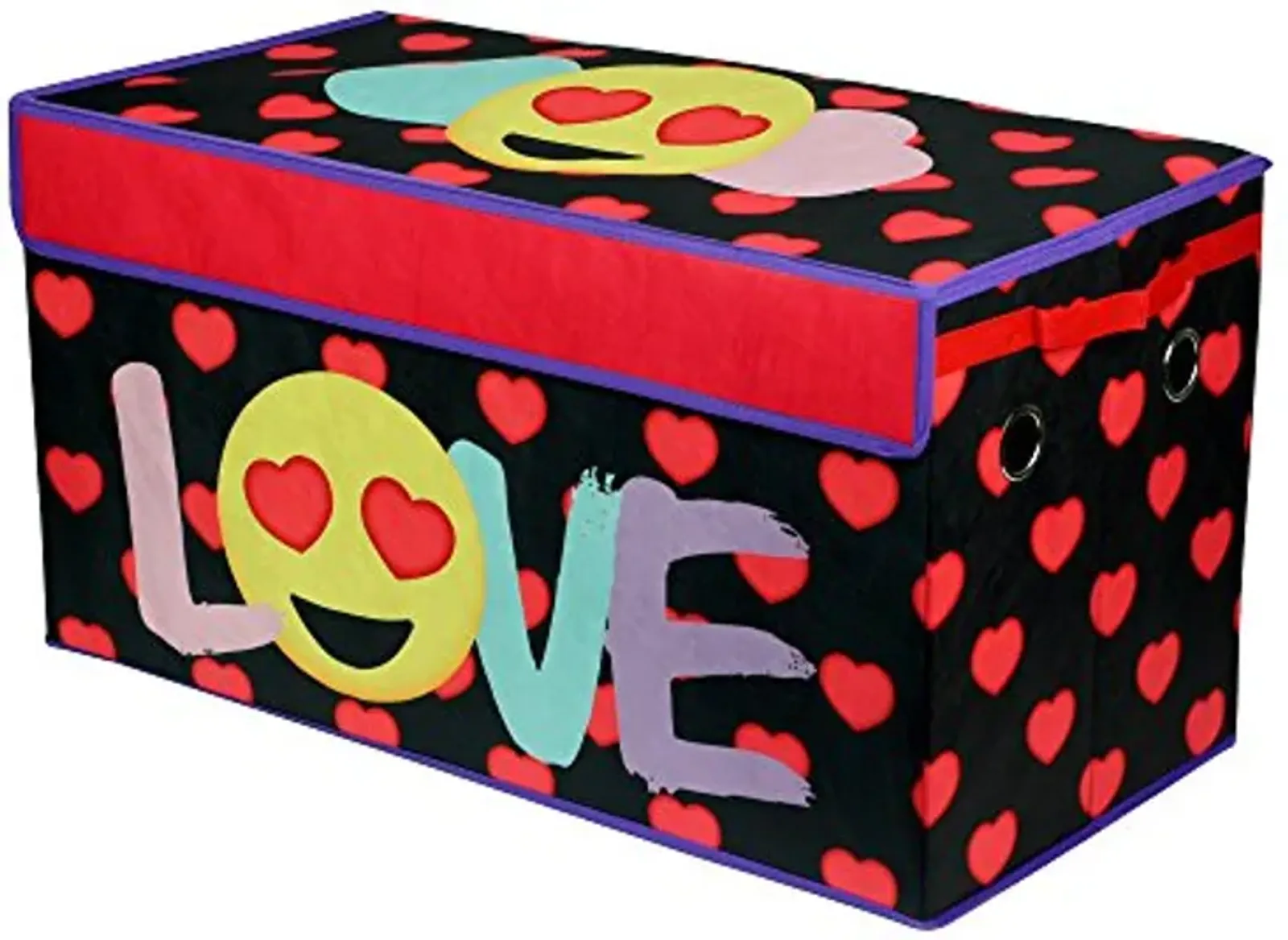 Idea Nuova Emoji Pals Love Collapsible Storage Trunk