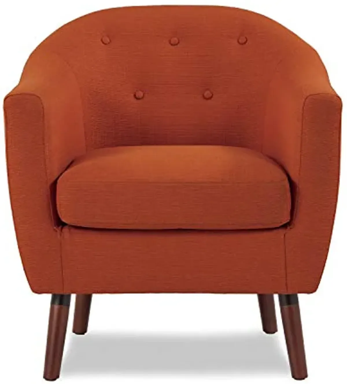 Homelegance Fabric Barrel Chair, Orange