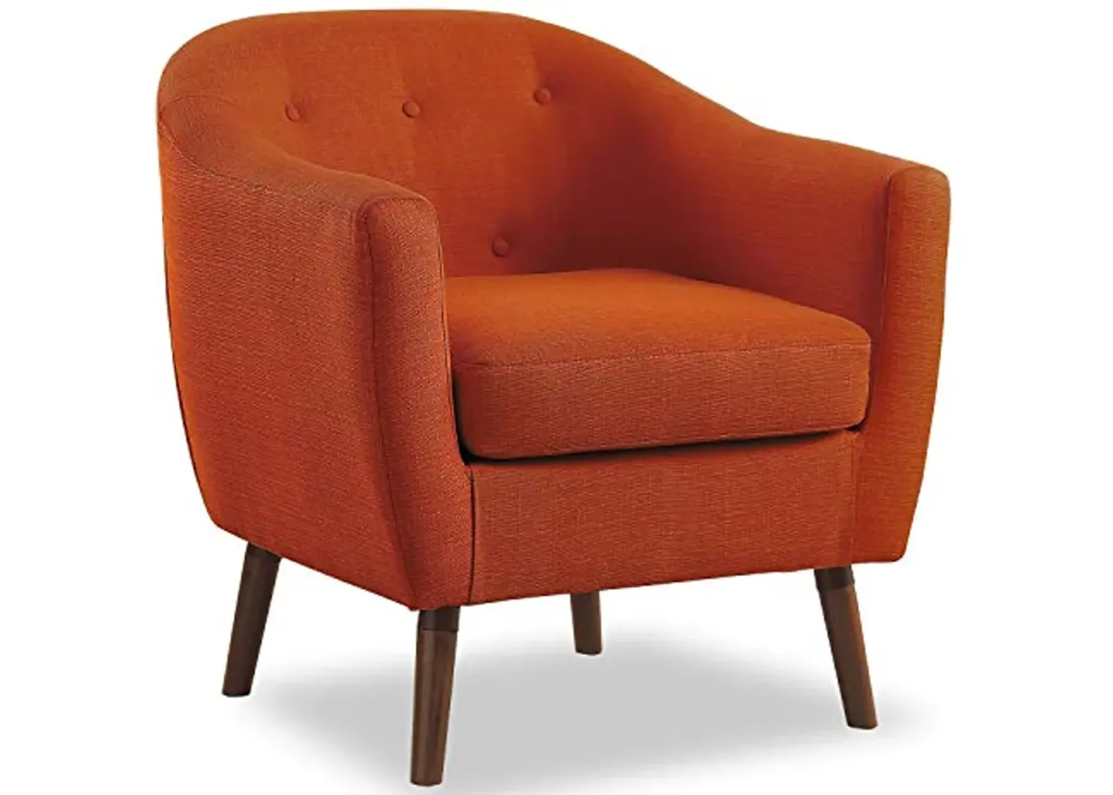 Homelegance Fabric Barrel Chair, Orange