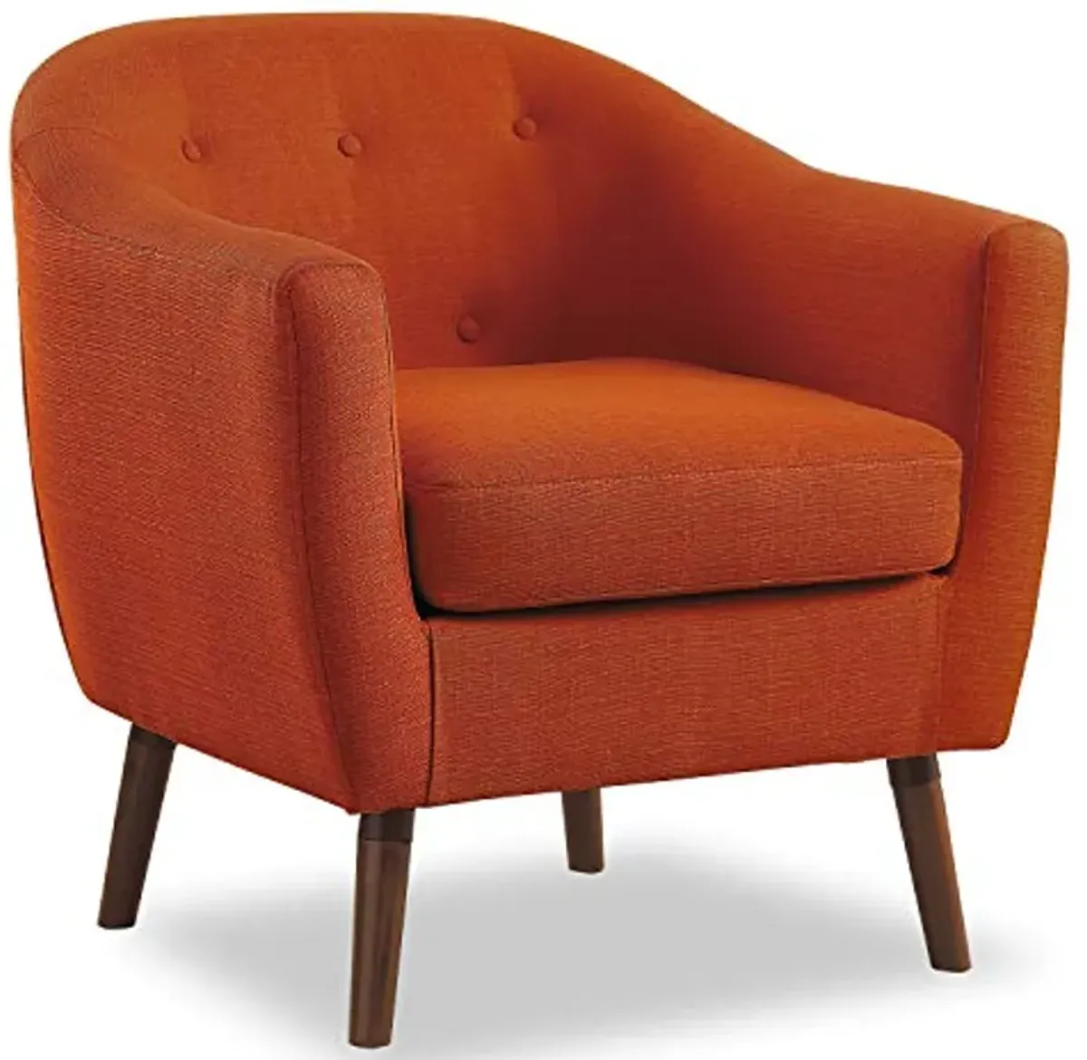 Homelegance Fabric Barrel Chair, Orange