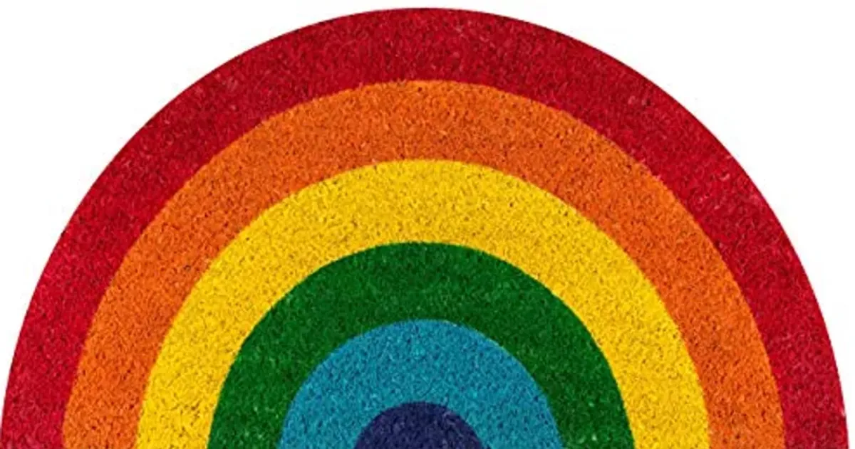 Novogratz Aloha Collection Rainbow Doormat, 1'4" x 2'6", Multicolor