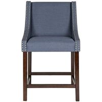 Safavieh Home Collection Dylan Navy and Espresso Counter Stool
