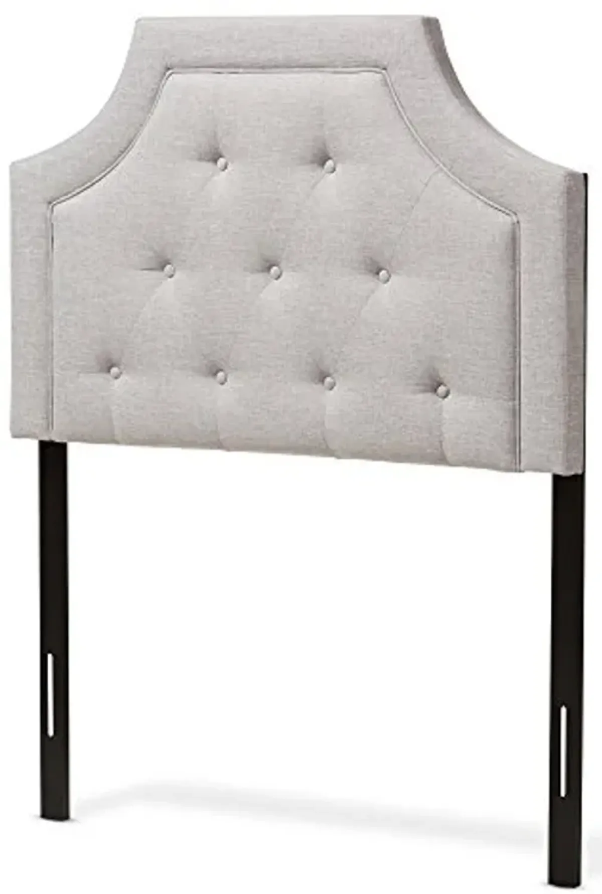 Baxton Studio Mars Modern and Contemporary Greyish Beige Fabric Twin Size Headboard