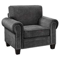 Homelegance Cornelia 41" Fabric Chair, Dark Gray
