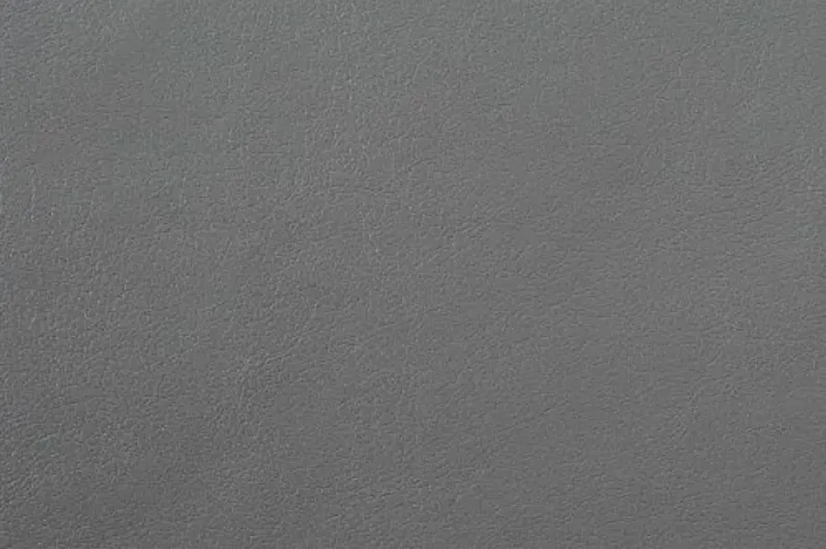 Homelegance Barrington PU Leather Chaise Sofa and Ottoman Set, Gray