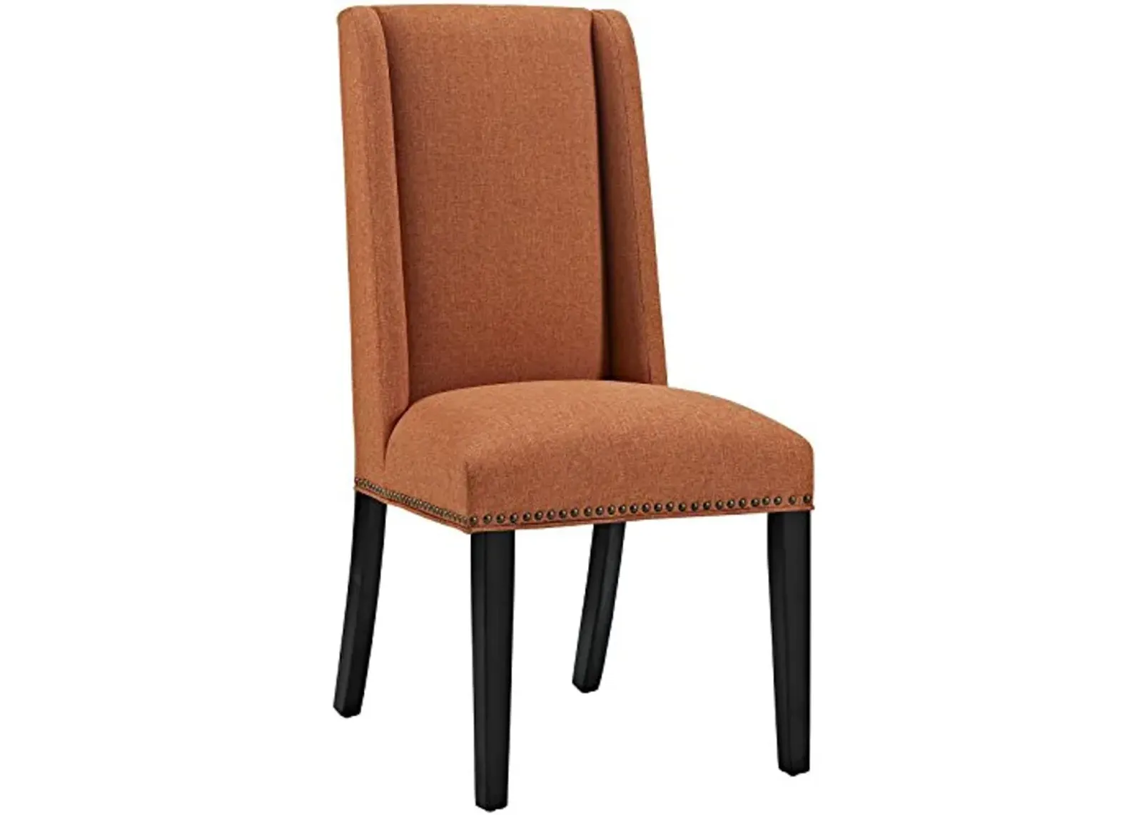 Modway EEI-2233 MO- Baron Modern Tall Back Wood Upholstered Fabric, Dining Chair, Orange