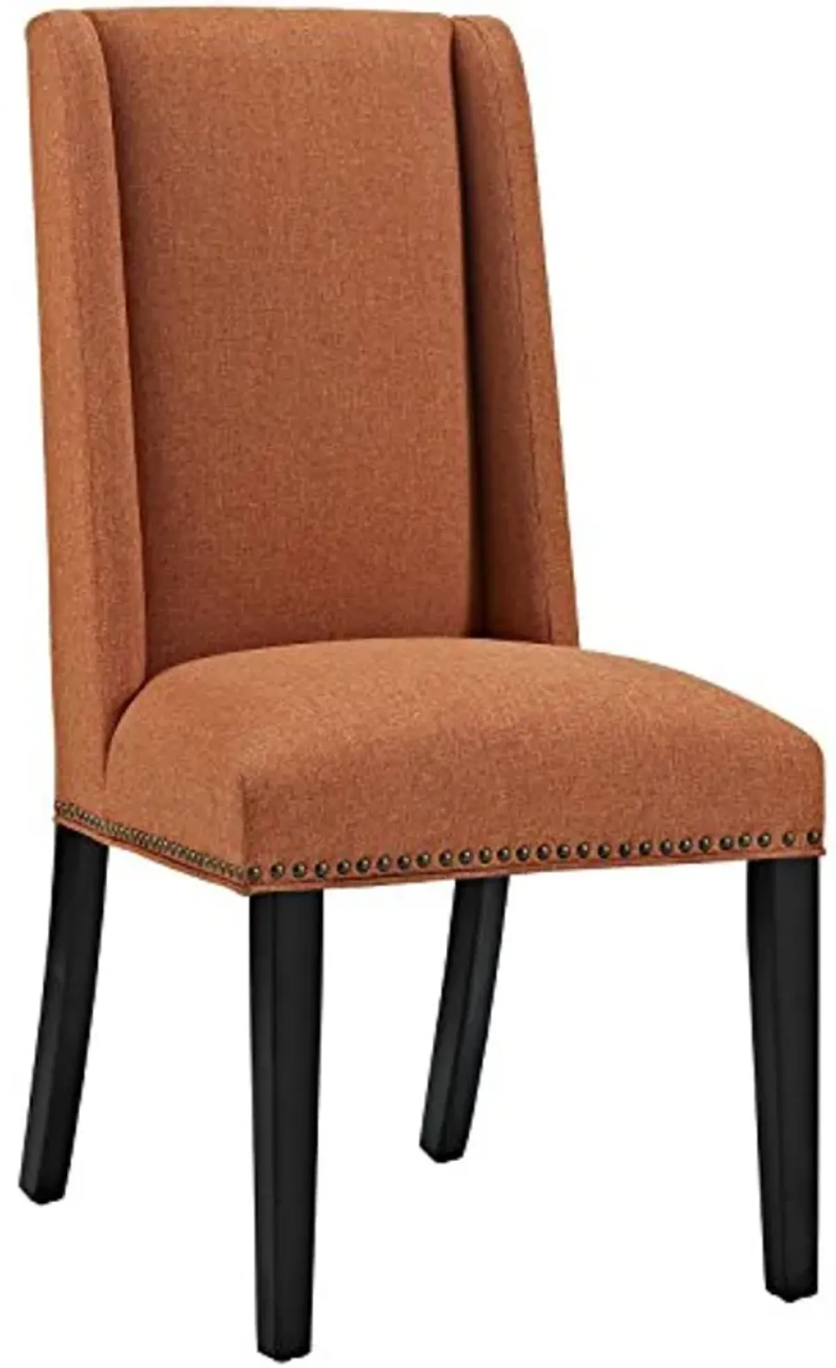 Modway EEI-2233 MO- Baron Modern Tall Back Wood Upholstered Fabric, Dining Chair, Orange