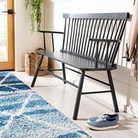 Safavieh American Homes Collection Addison Spindle Back Grey Bench