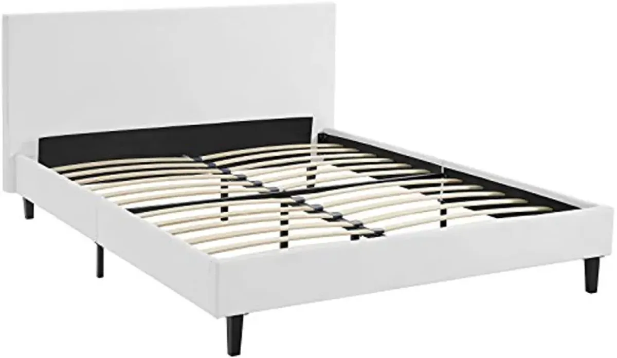 Modway Anya Bed Frame, Queen, White