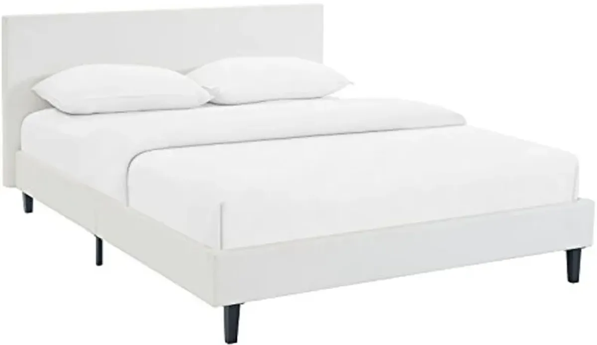 Modway Anya Bed Frame, Queen, White