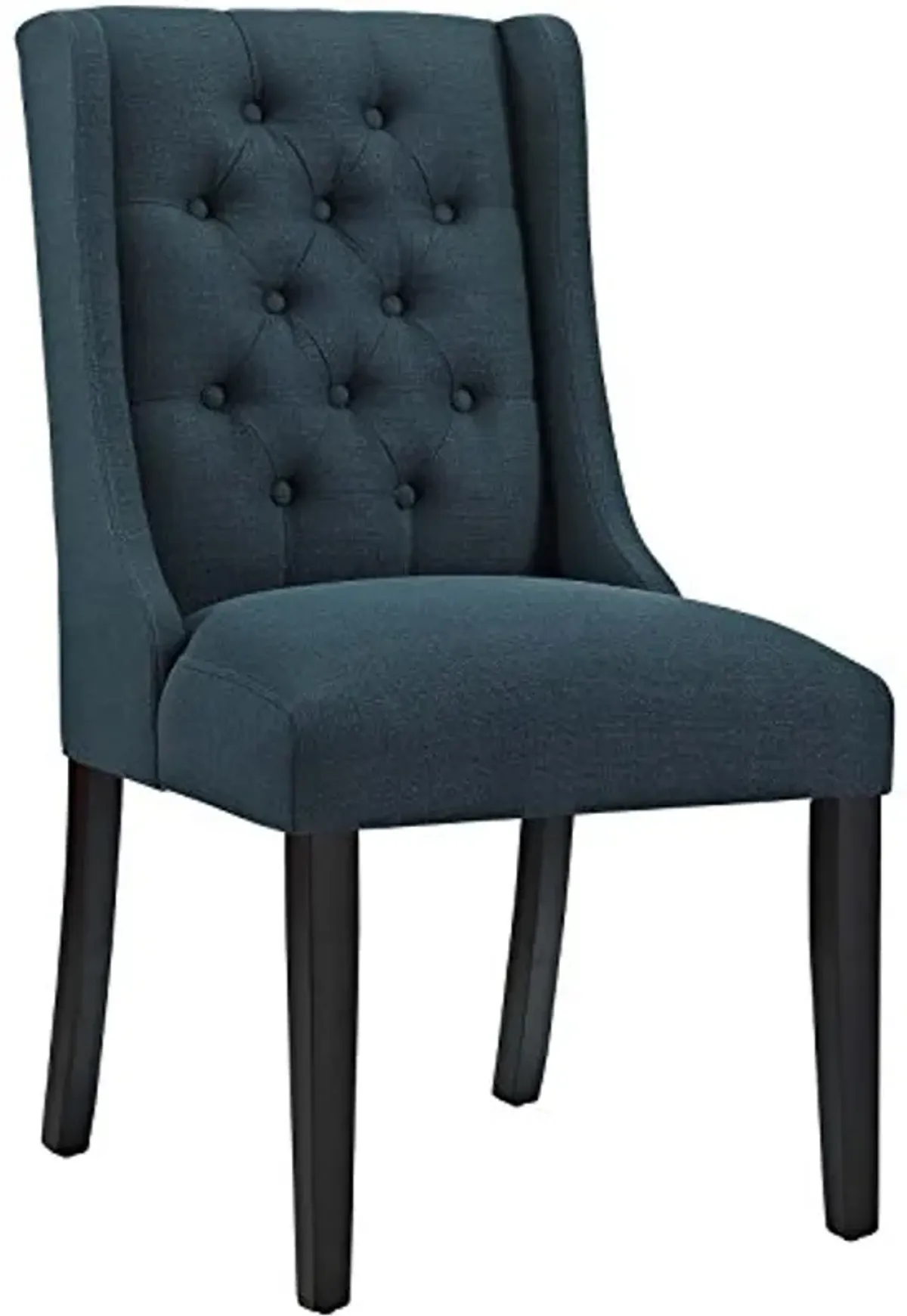 Modway Baronet Modern Tufted Upholstered Fabric Parsons Kitchen and Dining Room Chair in Azure