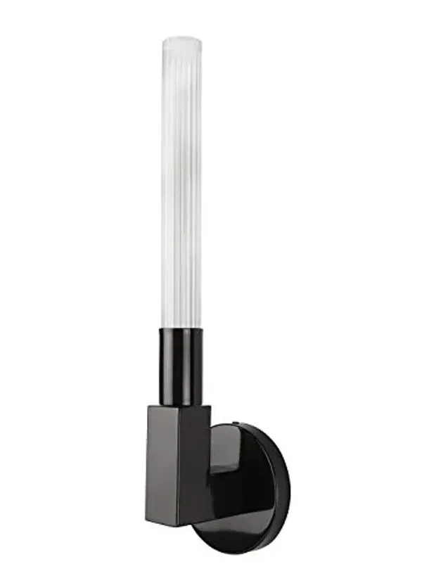 Urbanest Spia Oil-Rubbed Bronze One-Light Wall Sconce Lamp with Frosted Glass Shade, Hardwired