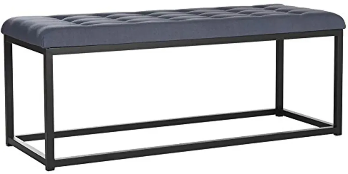 Safavieh Home Collection Reynolds Navy and Black Bench