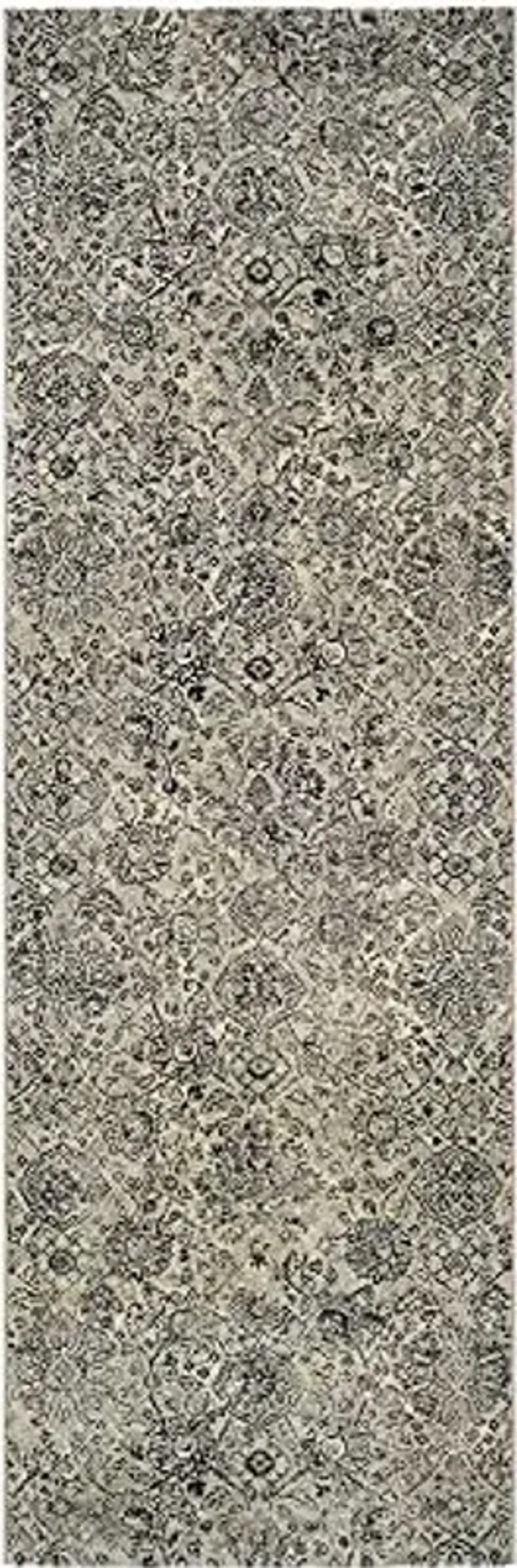 Couristan Easton Winslet Beige-Black Runner Rug, 2'7" x 7'10",