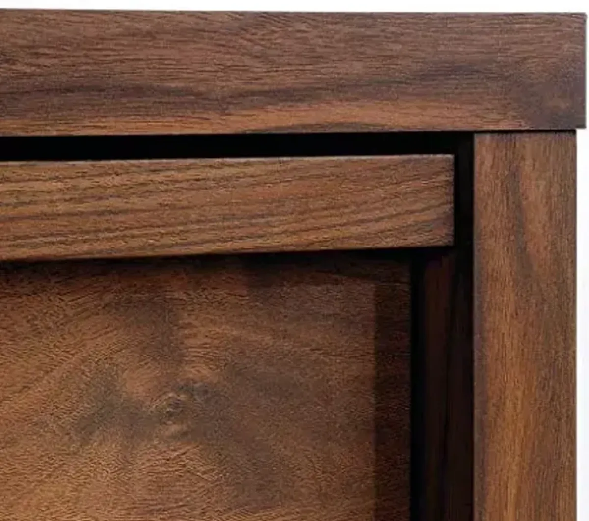 Sauder Harvey Park 4-Drawer Chest, Grand Walnut finish