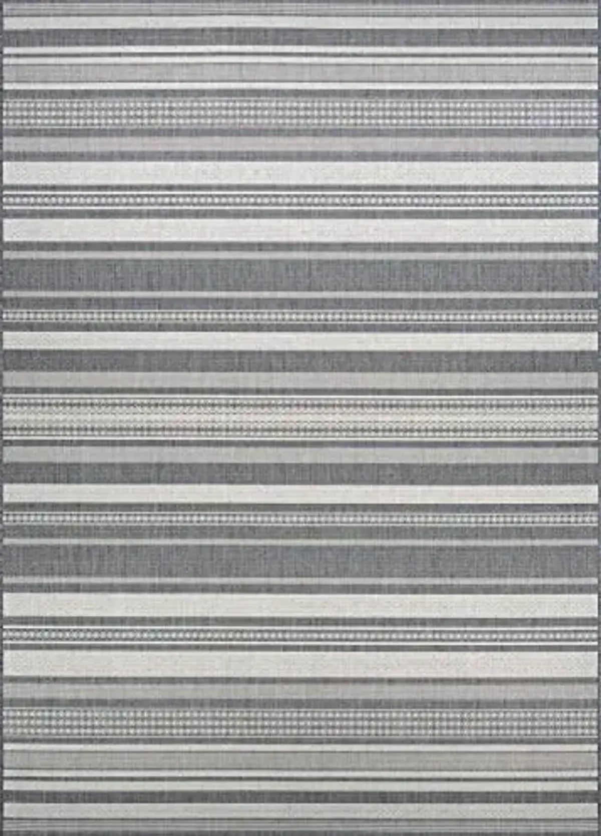 Couristan Recife Indoor Outdoor Rug - Gazebo Stripe 3'9" x 5'5" Rectangle in Champagne and Grey, Low Pile, Hose Washable, Pet- Kid Friendly Home Decor for Living Room, Patio Furniture Set, Kitchen
