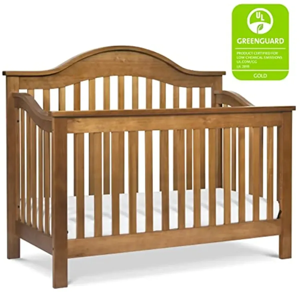 DaVinci Jayden 4-in-1 Convertible Crib in Chestnut, Greenguard Gold Certified