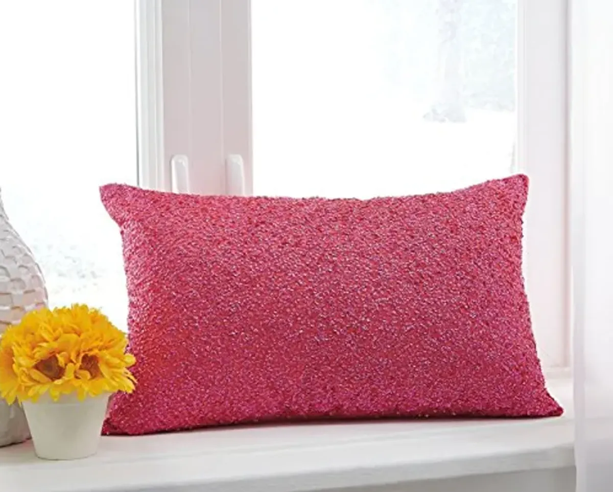 Signature Design by Ashley A1000285 Arabelle Pillow, Fuchsia