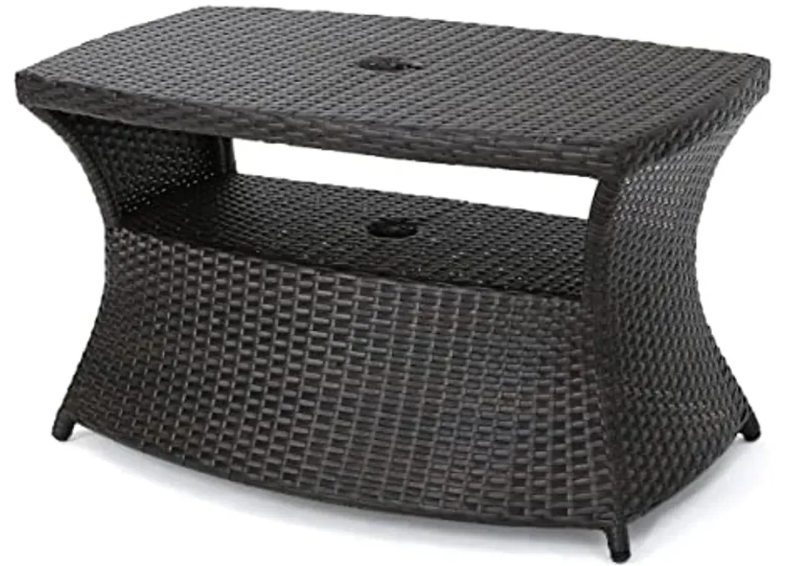 Christopher Knight Home Berkeley Outdoor Wicker Side Table, Multibrown