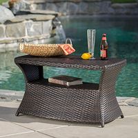 Christopher Knight Home Berkeley Outdoor Wicker Side Table, Multibrown