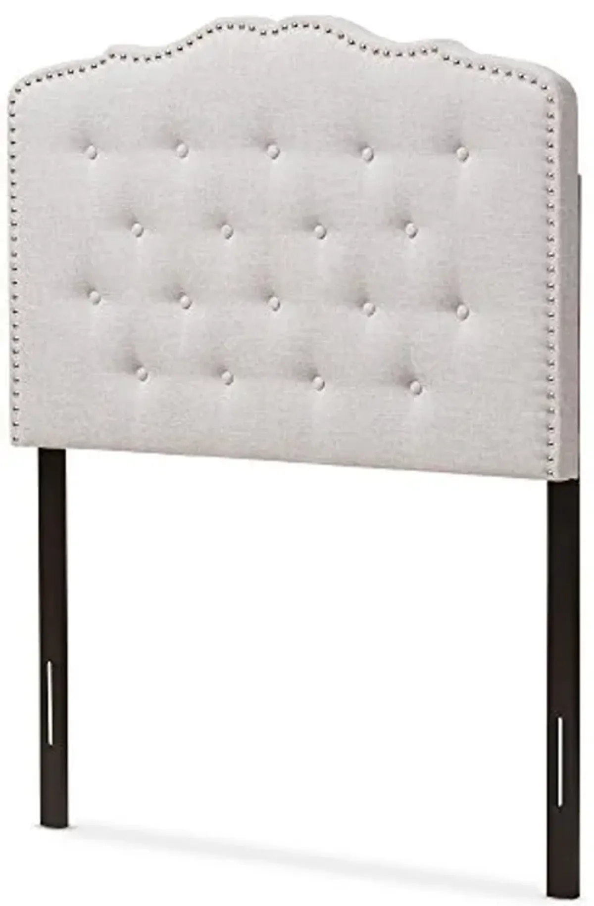 Baxton Studio Karessa Modern & Contemporary Greyish Beige Fabric Twin Size Headboard (424-7272-AMZ)