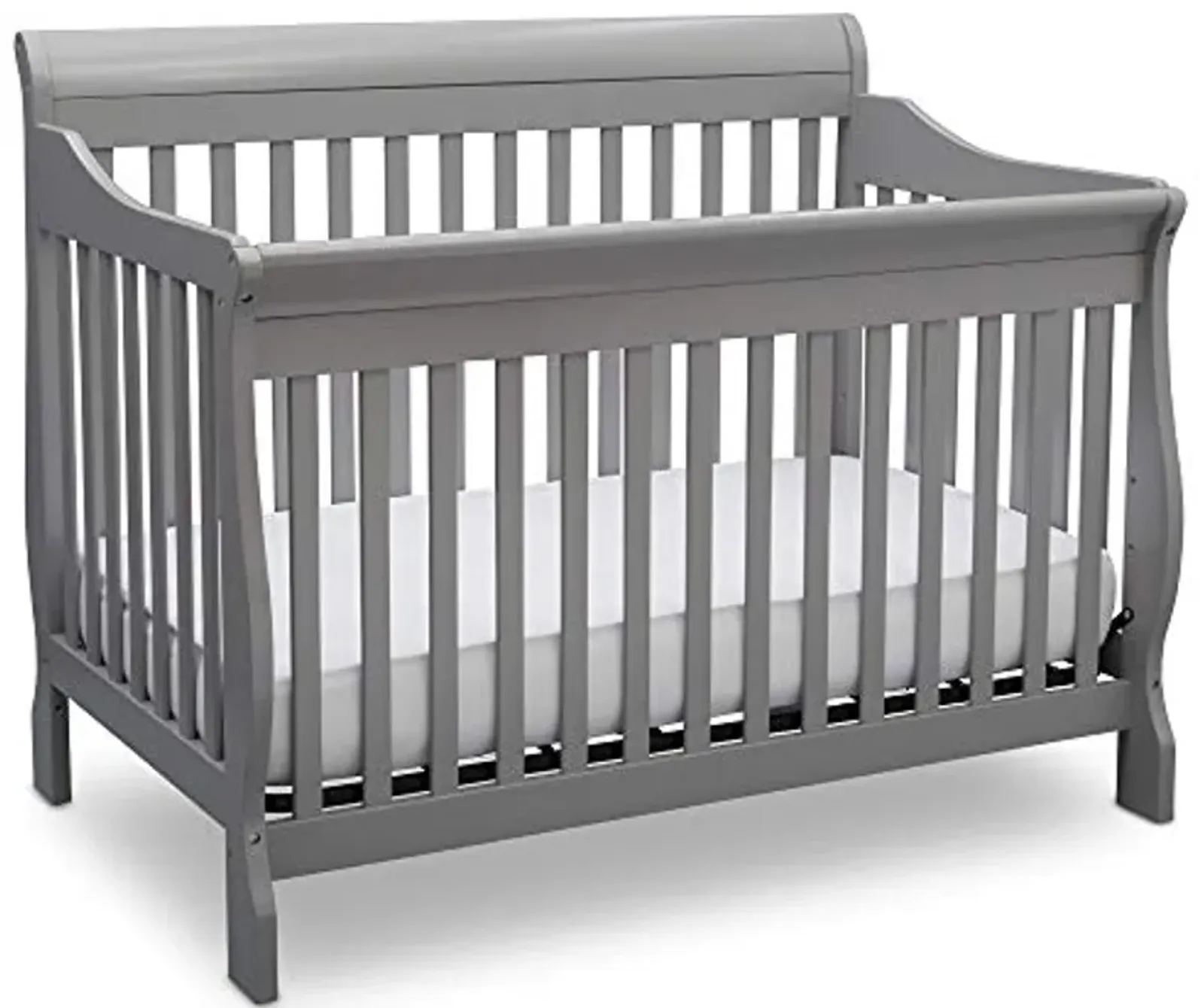 Delta Children Canton 4-in-1 Convertible Crib - Easy to Assemble, Grey