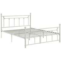 Homelegance Lia Metal Platform Bed, Full, White
