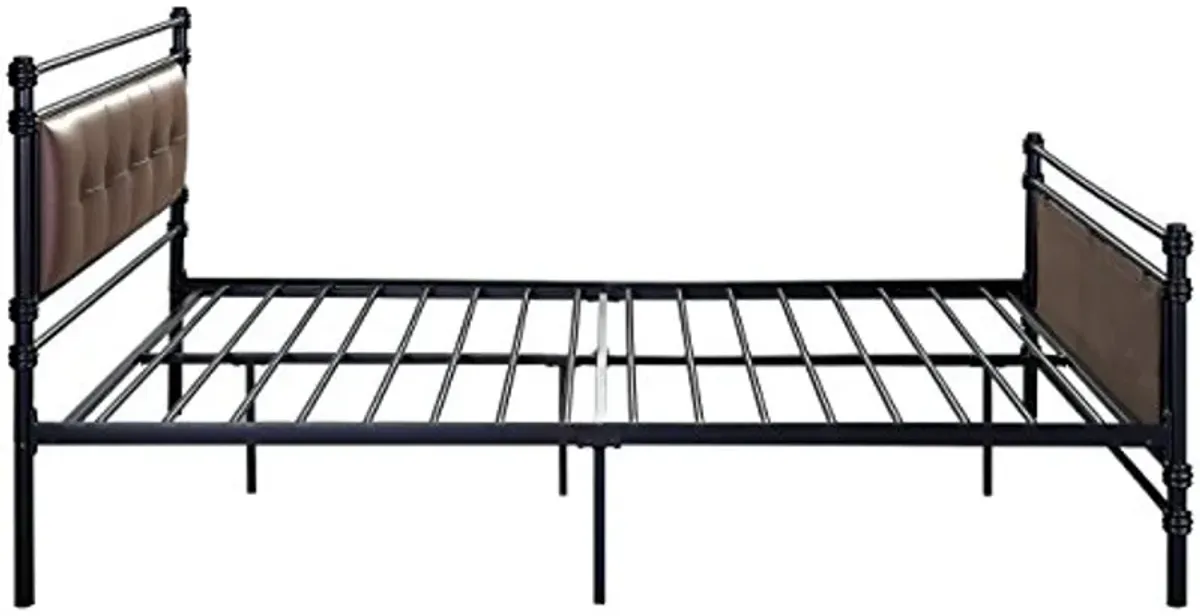 Homelegance Jayla TMetal Platform Bed, Full, Black (2050F-1)