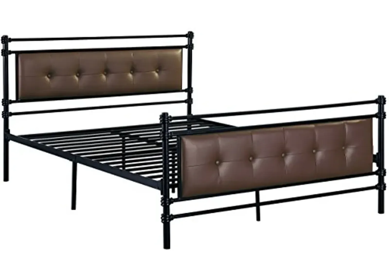 Homelegance Jayla TMetal Platform Bed, Full, Black (2050F-1)