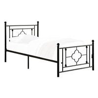 Homelegance Morris Metal Platform Bed, Twin, Black