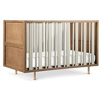 Nursery Works Novella 3-in-1 Convertible Crib in Stained Ash and Ivory, Greenguard Gold and CertiPUR-US Certified