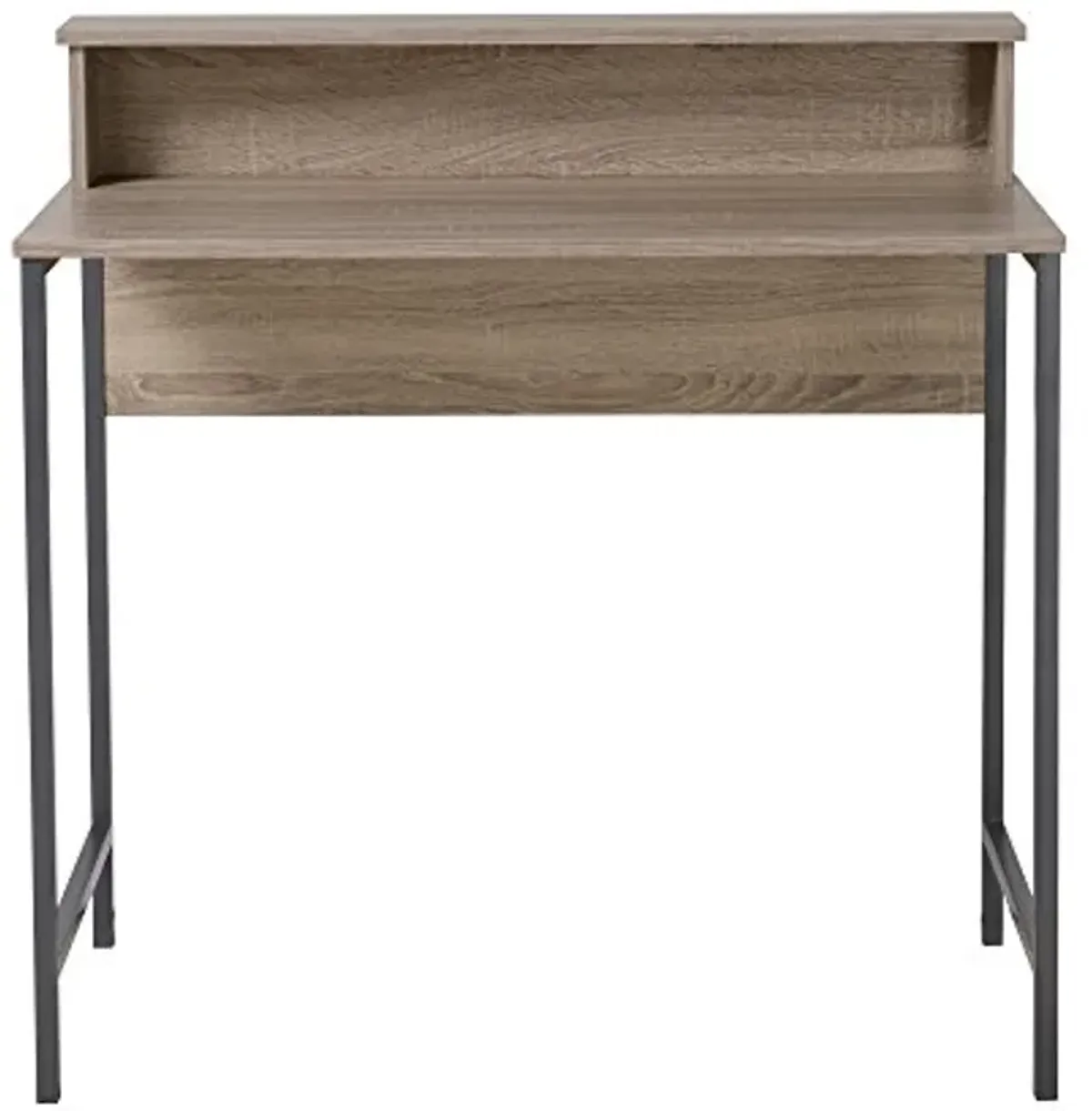 Signature Design by Ashley Titania Modern Desk with Hutch, Grayish Brown