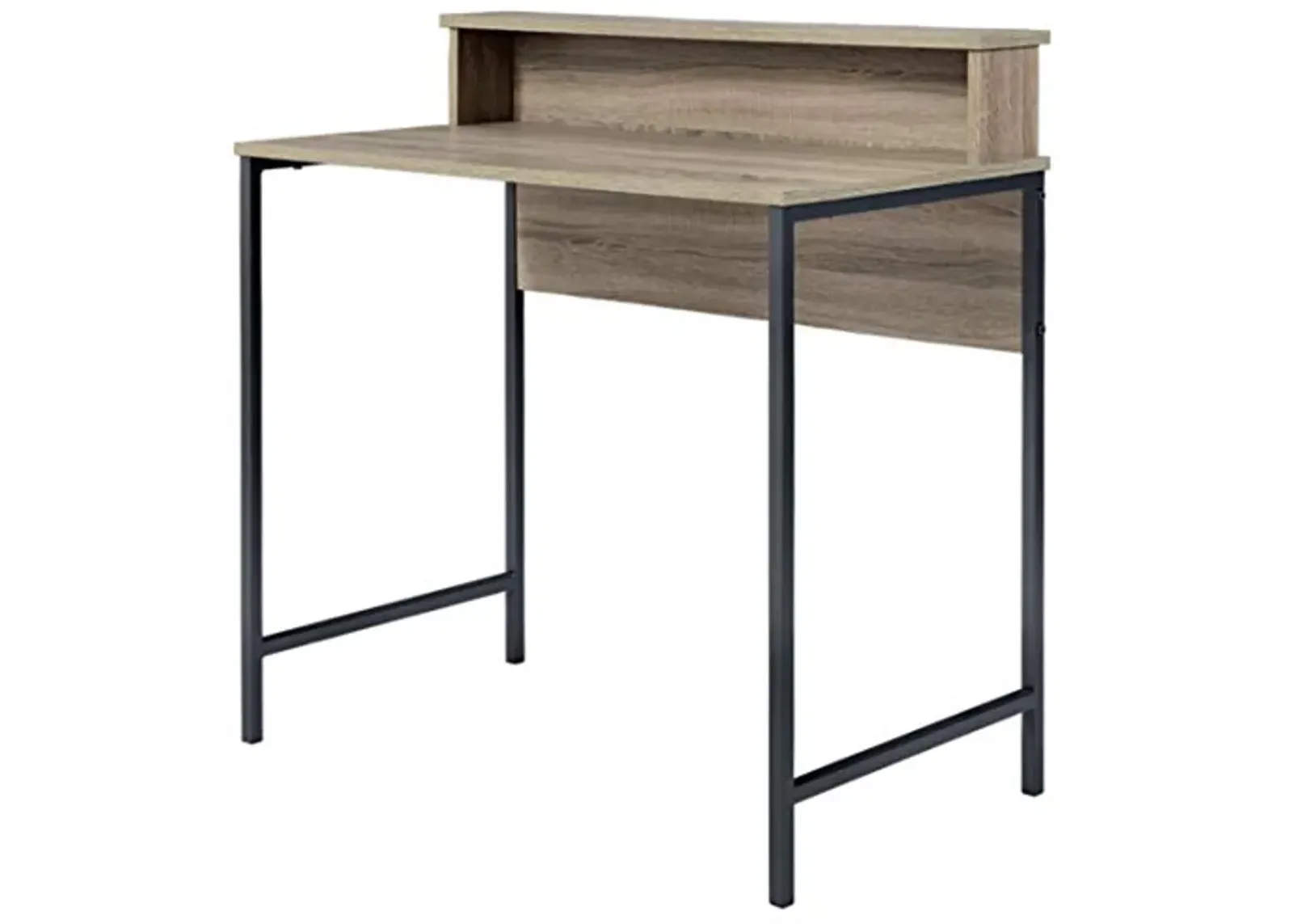 Signature Design by Ashley Titania Modern Desk with Hutch, Grayish Brown