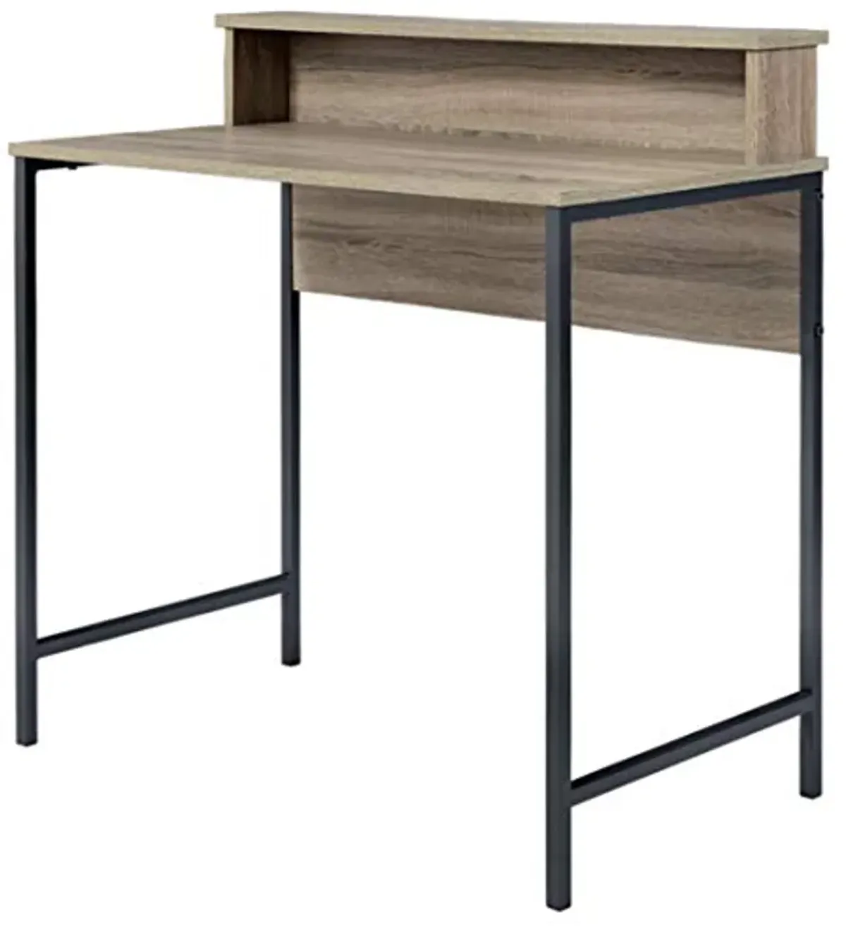 Signature Design by Ashley Titania Modern Desk with Hutch, Grayish Brown