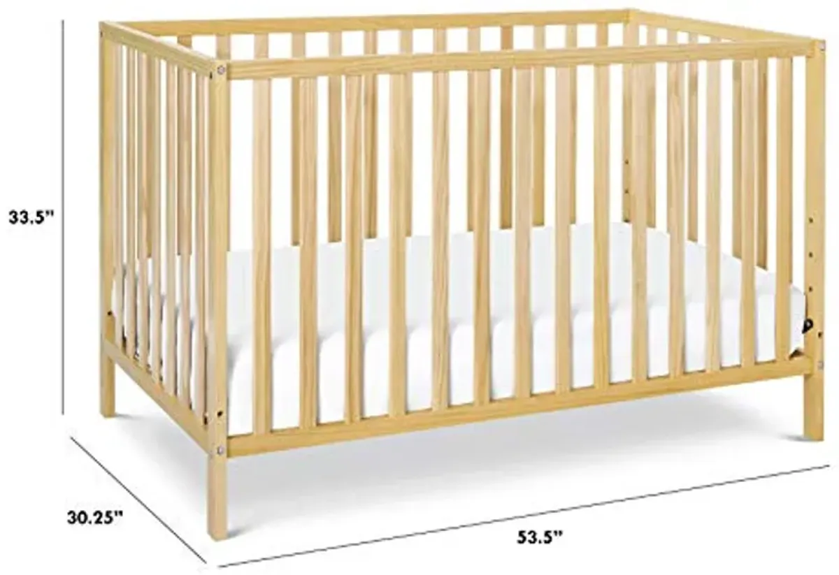 DaVinci Union 4-in-1 Convertible Crib in Natural, Greenguard Gold Certified, 1 Count (Pack of 1)