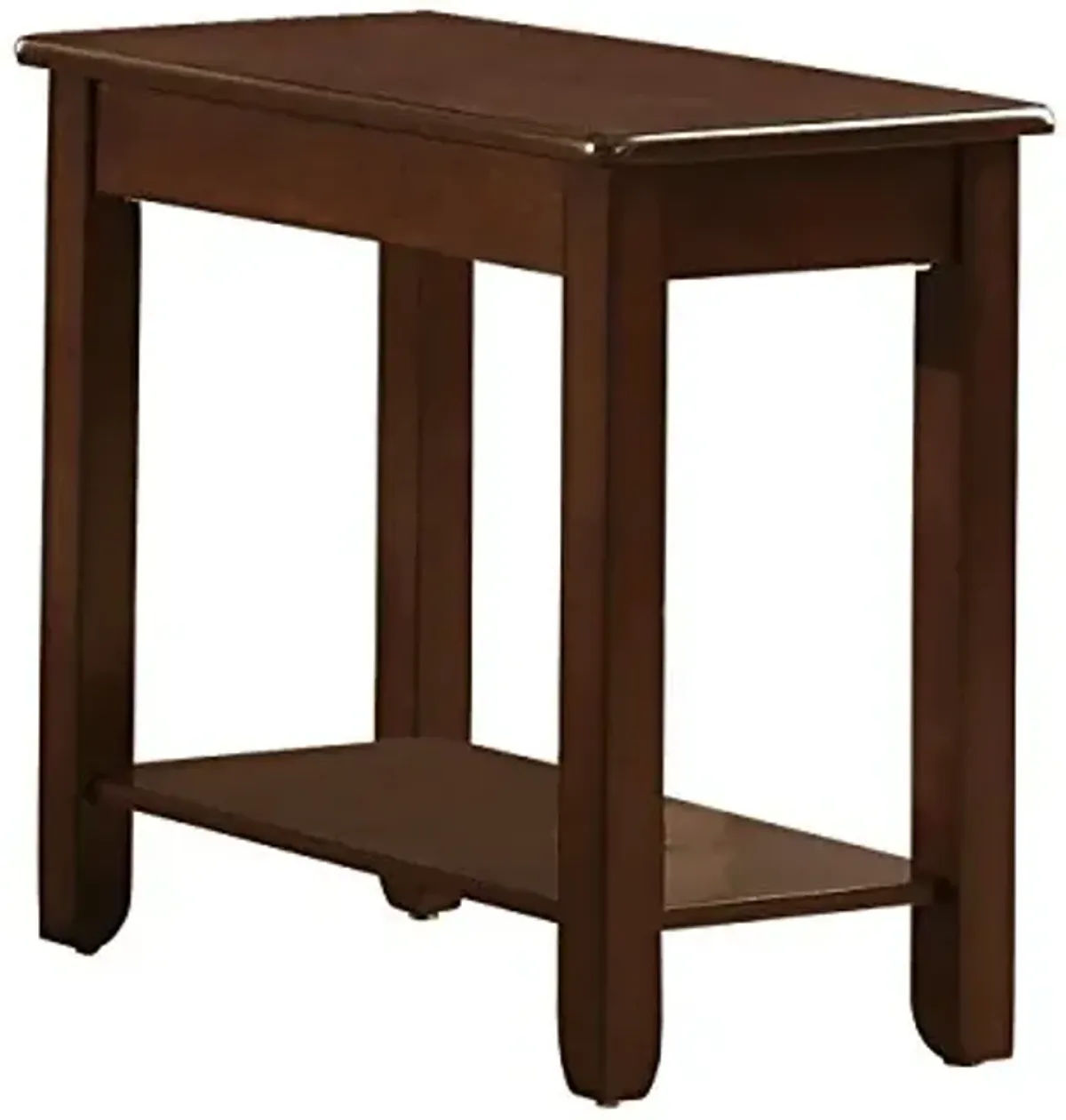 Lexicon Homelegance Carrier Chairside Table with Lower Shelf, Cherry