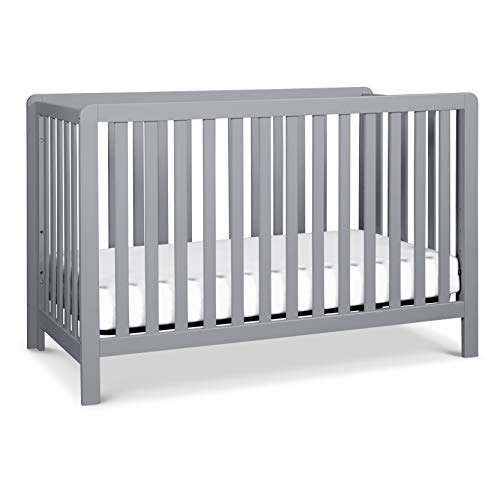 Carter's by DaVinci Colby 4-in-1 Low-Profile Convertible Crib in Grey, Greenguard Gold Certified