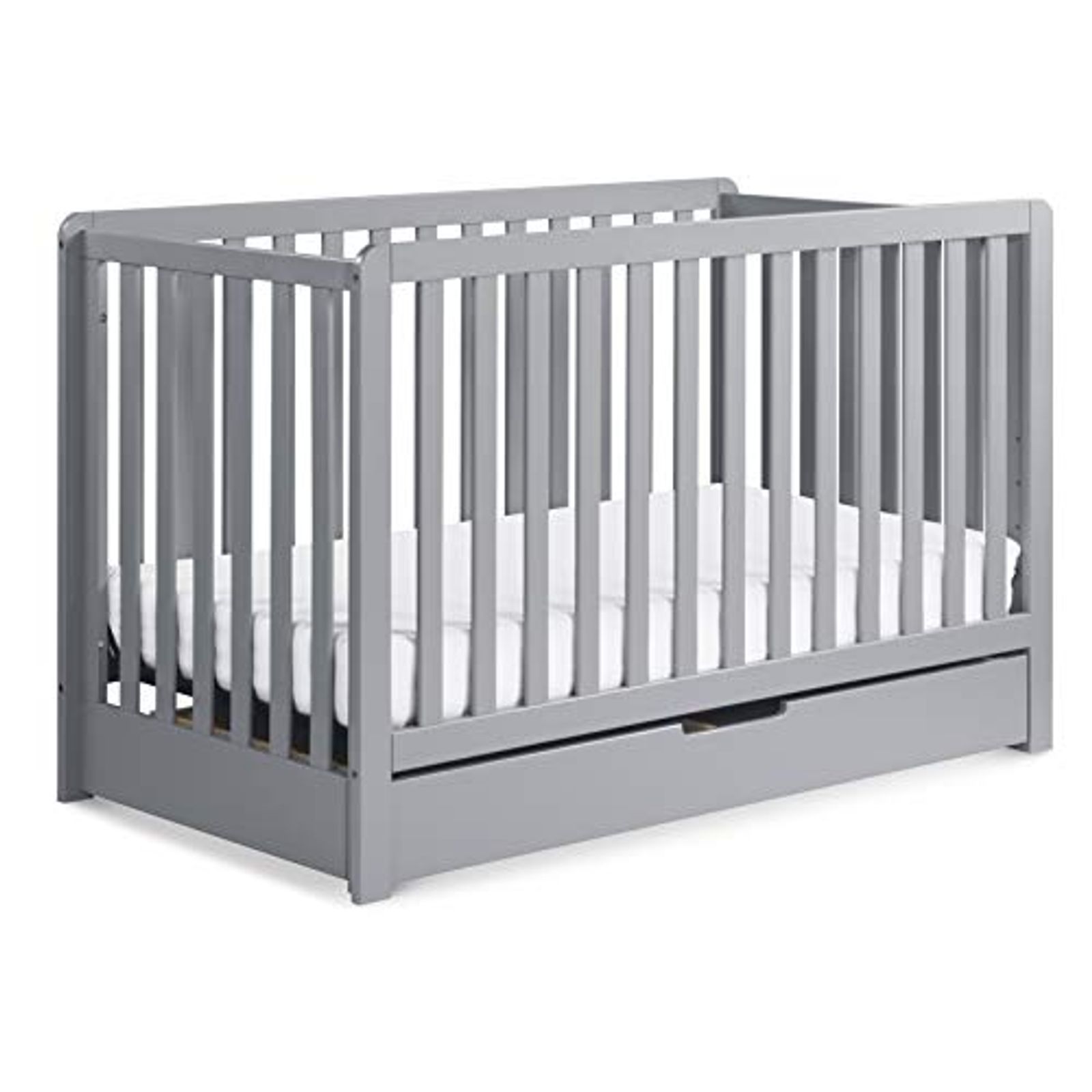 Carter's by DaVinci Colby 4-in-1 Convertible Crib with Trundle Drawer in Grey, Greenguard Gold Certified, Undercrib Storage