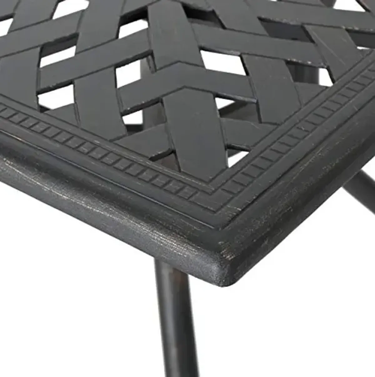 Christopher Knight Home 300672 Augusta Outdoor Cast Aluminum Dining Table | Perfect for Patio | in Shiny Copp, Copper