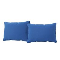 Christopher Knight Home Coronado Outdoor Square Water Resistant Pillows, 2-Pcs Set, Blue