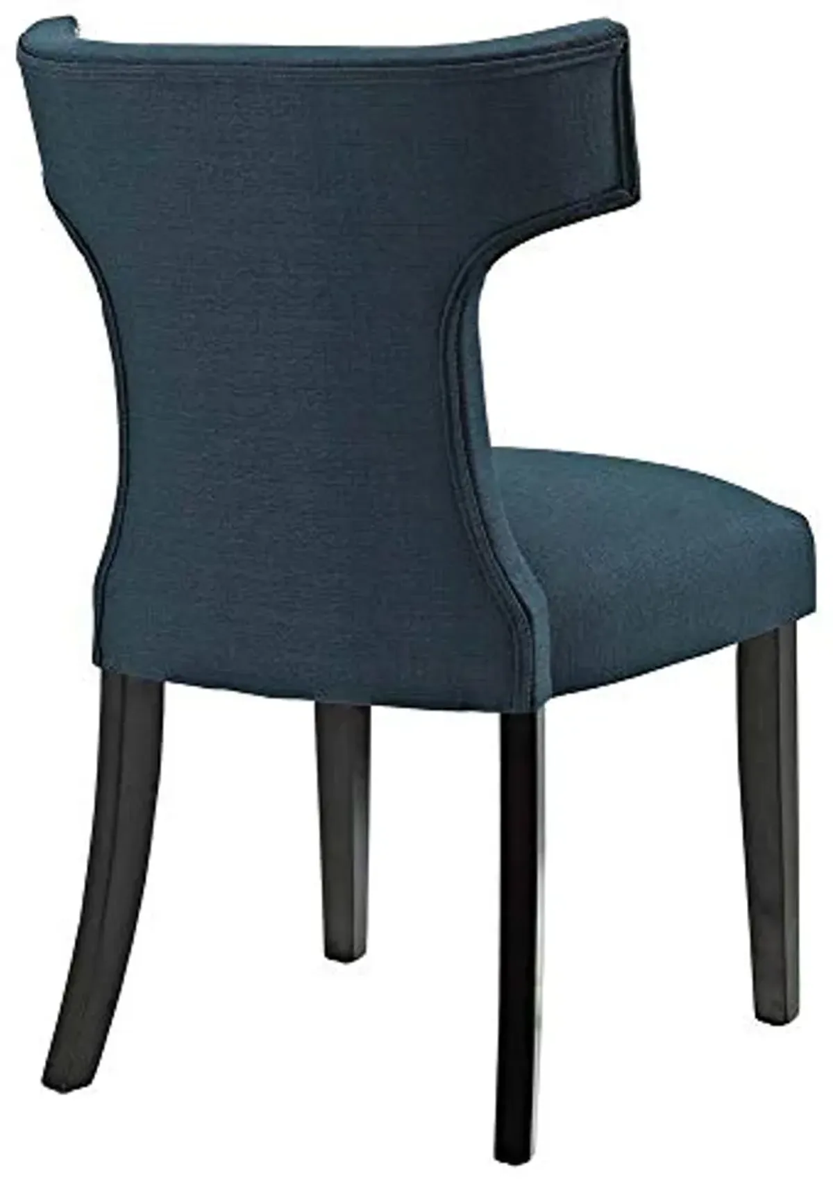 Modway Baron Curve Mid-Century Modern Upholstered Fabric with Nailhead Trim, Two Chairs, Azure