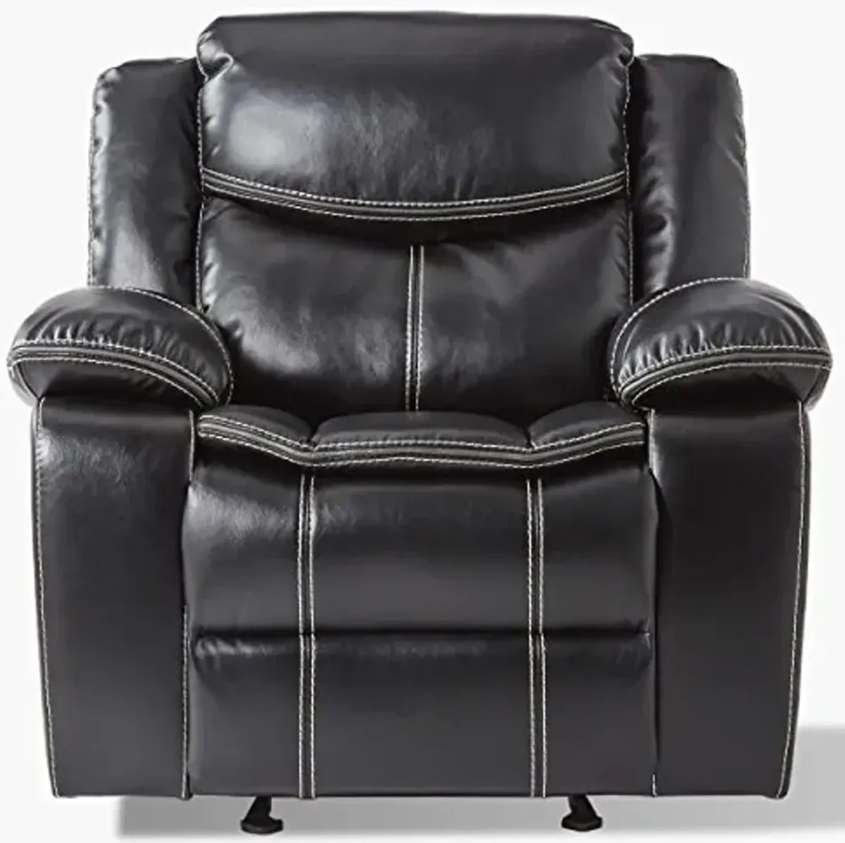 Homelegance Manual Glider Reclining Chair, Black