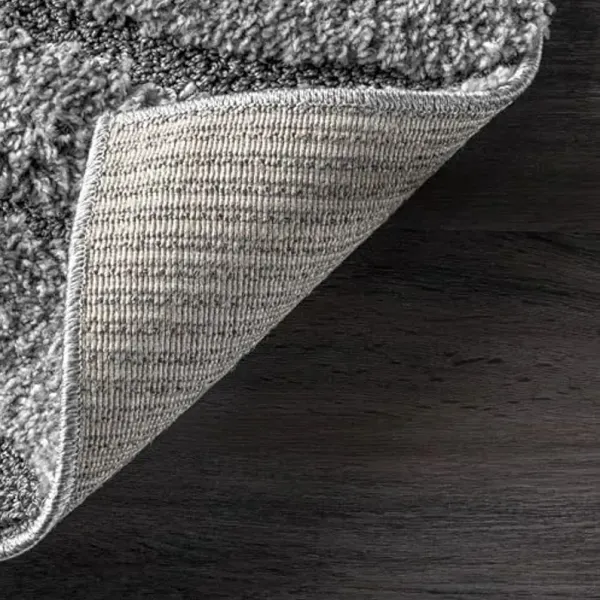 nuLOOM Carolyn Modern Shag Area Rug - 6'7" x 9' Shag Area Rug Transitional Dark Grey Rugs for Living Room Bedroom Dining Room Nursery