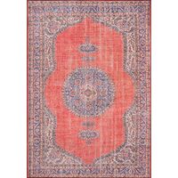 Momeni Rugs Afshar Traditional Medallion Area Rug x, 5'0" x 7'6", Red