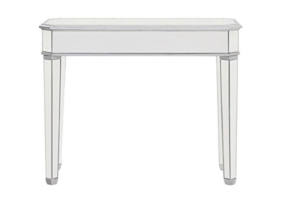 Elegant Decor Rectangle Table, Silver