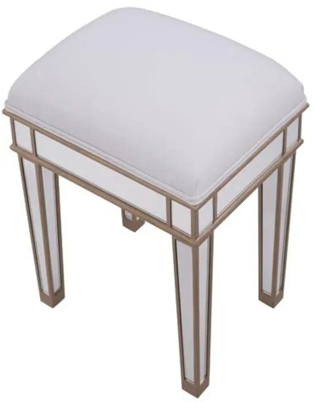 Elegant Decor Dressing Stool, 12345, Gold, Gold/