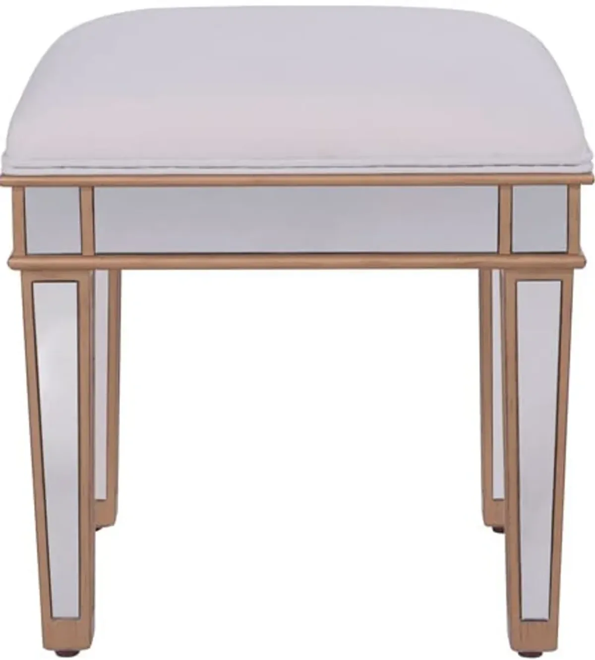 Elegant Decor Dressing Stool, 12345, Gold, Gold/