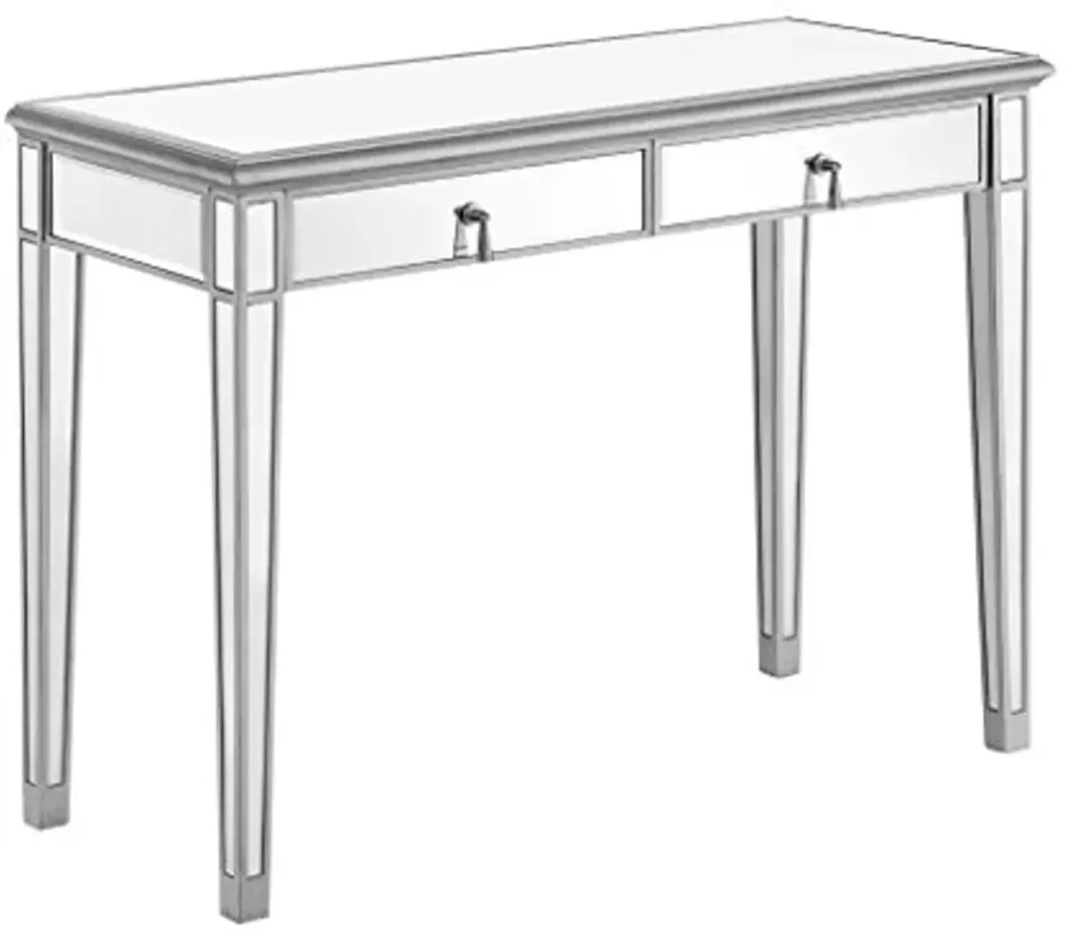 Elegant Decor Vanity Table, 12345, Silver