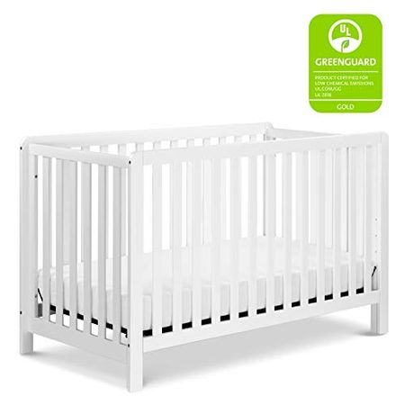 Carter's by DaVinci Colby 4-in-1 Low-Profile Convertible Crib in White, Greenguard Gold Certified